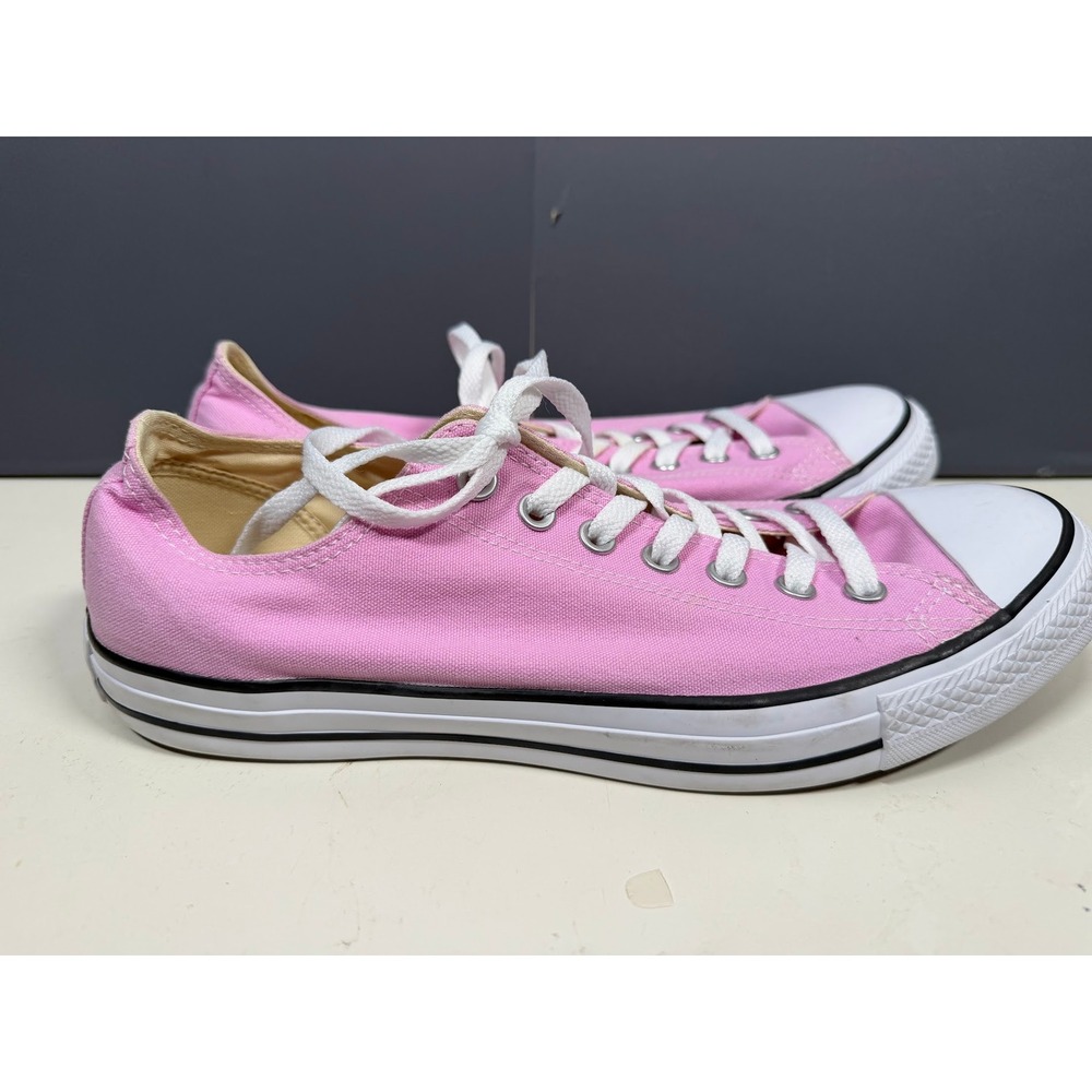 Converse Chuck Taylor All Star Low Top Pink Canvas Sneakers Mens 10